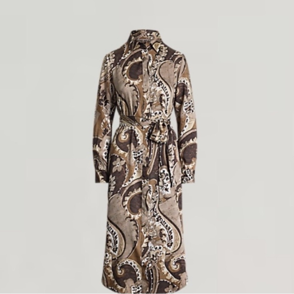 RALPH LAUREN
Paisley Twill Shirtdress
Lauren Petite